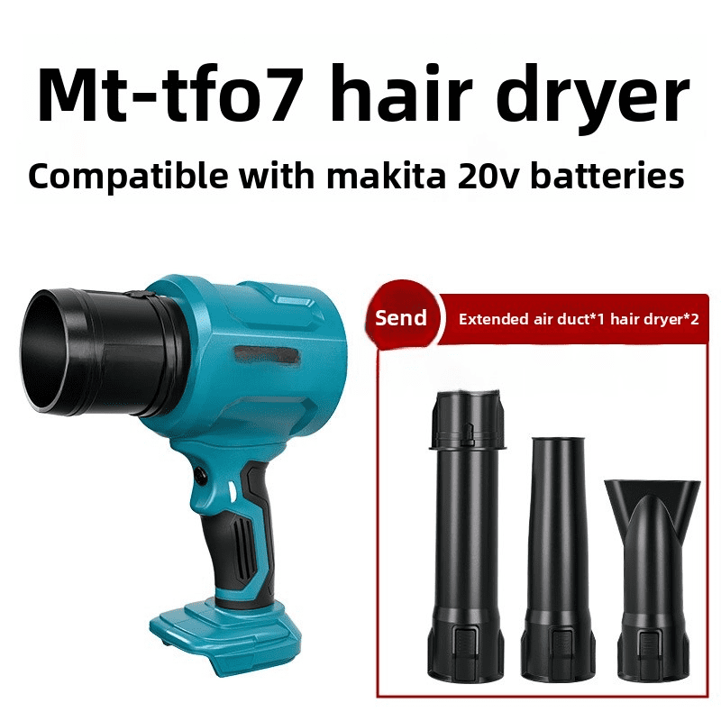 Leaf Blower 40000RPM Powerful Fan Compatible with Ma*kita 18V Battery,Handheld Air Blower, for Car Drying, Patio Cleaning, Lawn Caring, Leaves Blowing