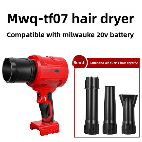 40000PRM For Mil*wau*kee 18V Li-ion Battery Adjustable, Free Nozzle, Portable Fan Jet Turbo Blower Lightweight Design for Leaves,Dust Snow,Lawn Care,Patio Cleaning