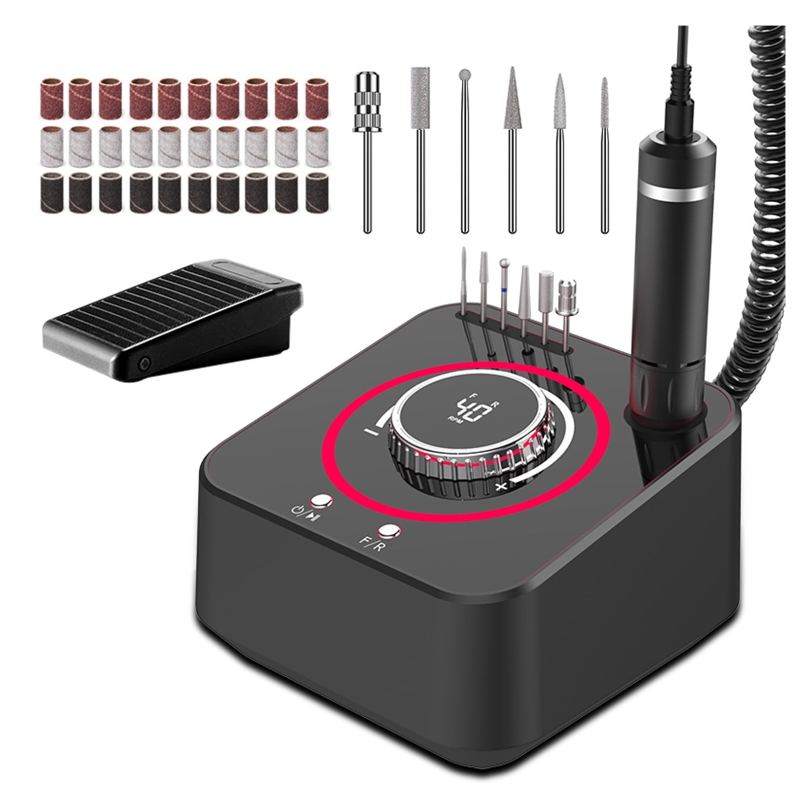 40000RPM Electric Nail Drill Machine Professional Manicure Drill Set With Memory Funtion Nail Art Salon Tool Nail Drill Pen Set ,Low Noise