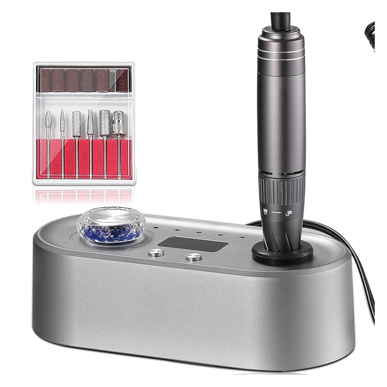 40000RPM Nail Drill Machine, Electric Nail File With LCD Speed Display, Manicure & Pedicure Efile Drill For Acrylic Nails ,Low Noise