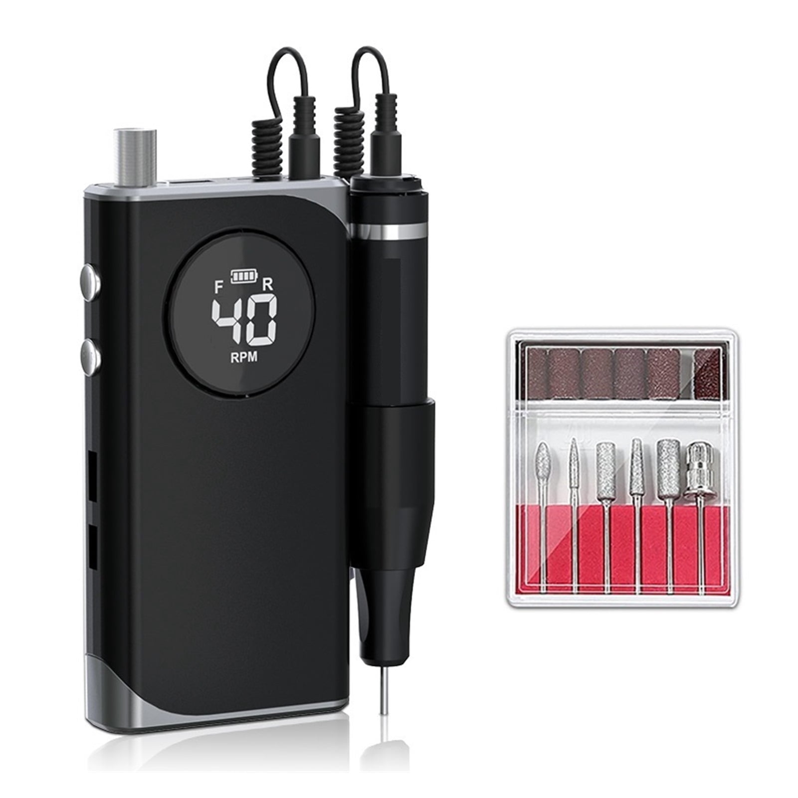 Nail Compactor Machine 40000RPM Nail Drill Machine High Torque Nail Sander Rechargeable Nail ...