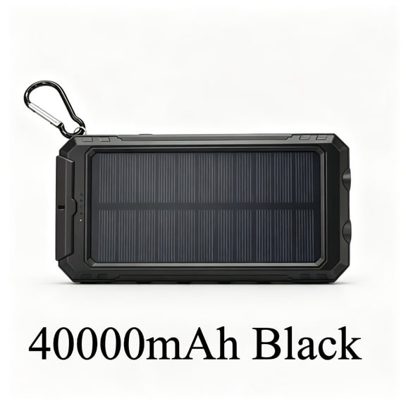40000mAh Super Portable High Capacity Power Bank Durable Safe Fast Charge External Battery Lightweight Space-Saving Emergency Power Source for Long-Time Hiking Outdoor Camping Backpack Trips