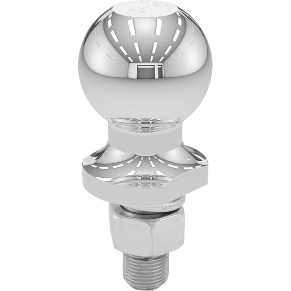 40003 Chrome Trailer Hitch Ball, 3,500 lbs, 2-Inch Diameter, 3/4 x 1-3/4-Inch Shank , Universal Fit