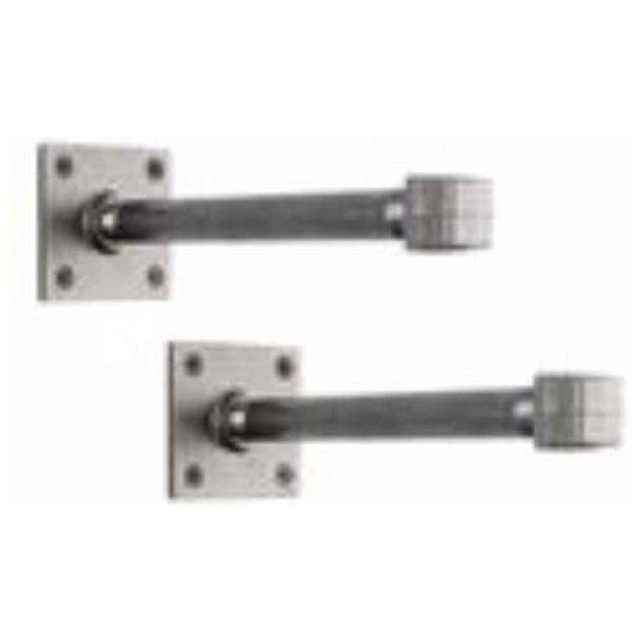 STZ Black Steel 8-inch Industrial Shelf Bracket Set