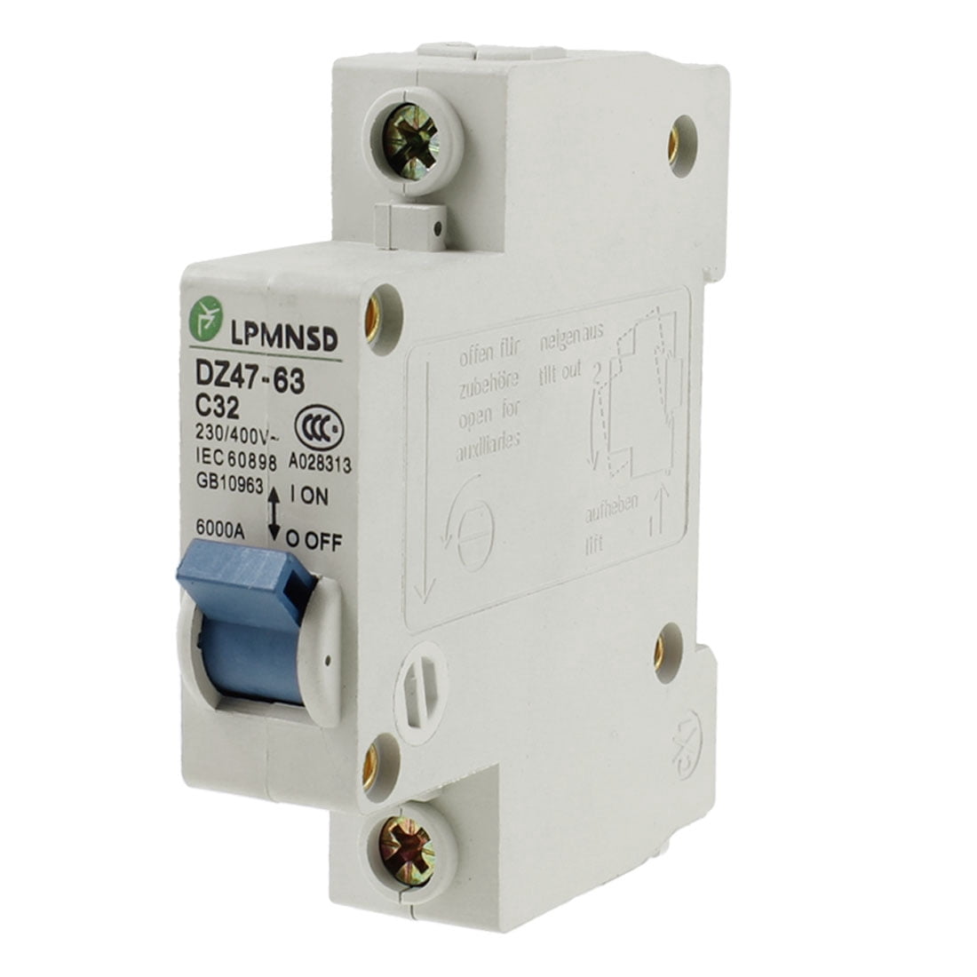 4000A Breaking Capacity Single Pole  Circuit Breaker  230V 240V 32A