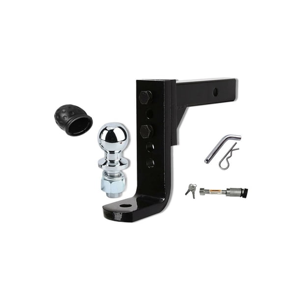 4000KG Adjustable Height Tow Bar Hitch 50mm 2inch Ball Towbar Drop Mount Trailer