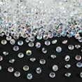 thumbnail image 1 of 4000Pcs Acrylic Diamond Gems Clear Ice Rocks Bulk 6mm AB Color Plastic Rhinestone Pointed Back Cabochons Gem Stones for Vases Filler Table Scatter Confetti Wedding Art Decoration Clear, 1 of 9