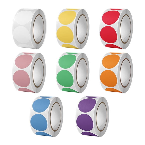 4000Pcs Colorful Round Sticker Adhesive Wrapping Label For Art Journal Planner Scrapbooking Kid Rewarding Sticker