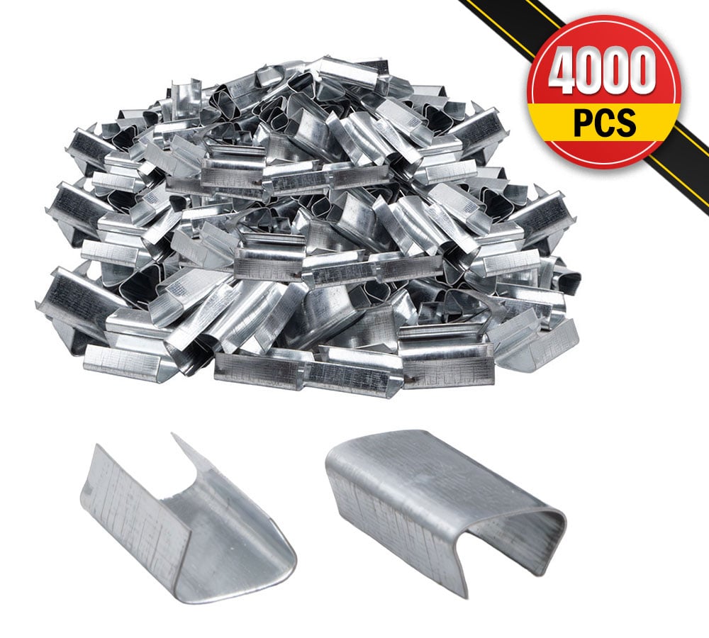 View of (4000Pcs) Open Snap-on Strapping Seal for 1/2