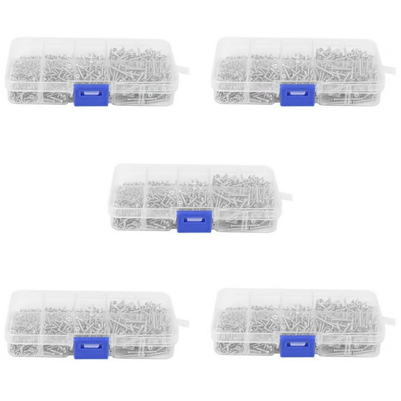 4000Pcs Stainless Steel Self Tapping Screw Assortment Kit Lock Nut Wood Thread Nail Screw Sets M2