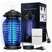 4200V Powerful Grid Electric Bug Zapper with Switch, 15W Extra Brightness Waterproof Trap