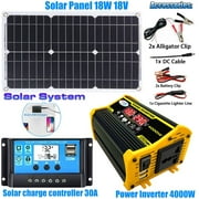 4000W 220V Solar Panel Kit Complete Solar Power Generator Home Grid System