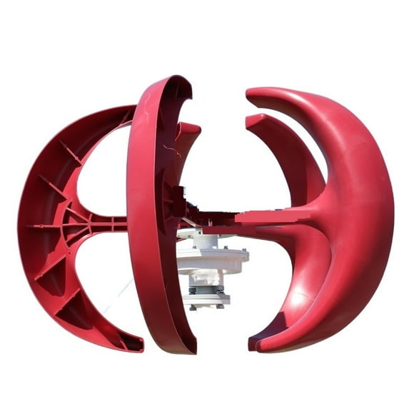 4000W 5 Blades Vertical Axi Wind Turbines Generator Lantern 12V 24V Motor Kit Electromagnetic For Home Streetlight Use Wide Use