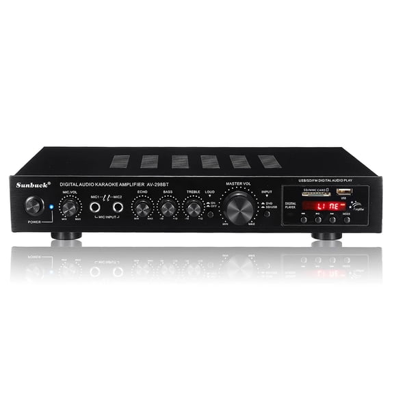4000W 5 Channal Stereo AV Power 5CH Car Subwoofer Speakers LED Digital Amplifier For