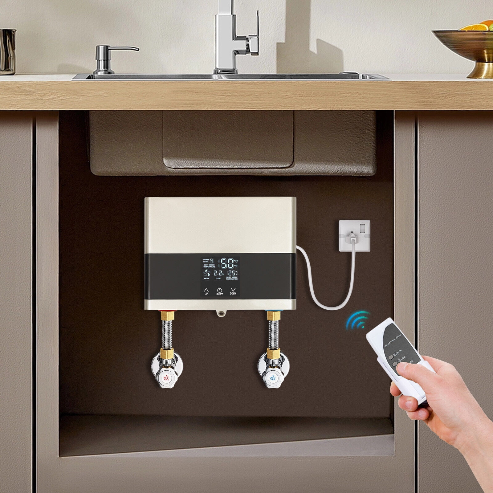 4000W Electric Tankless Water Heater Constant Temperature Instant Boiler
