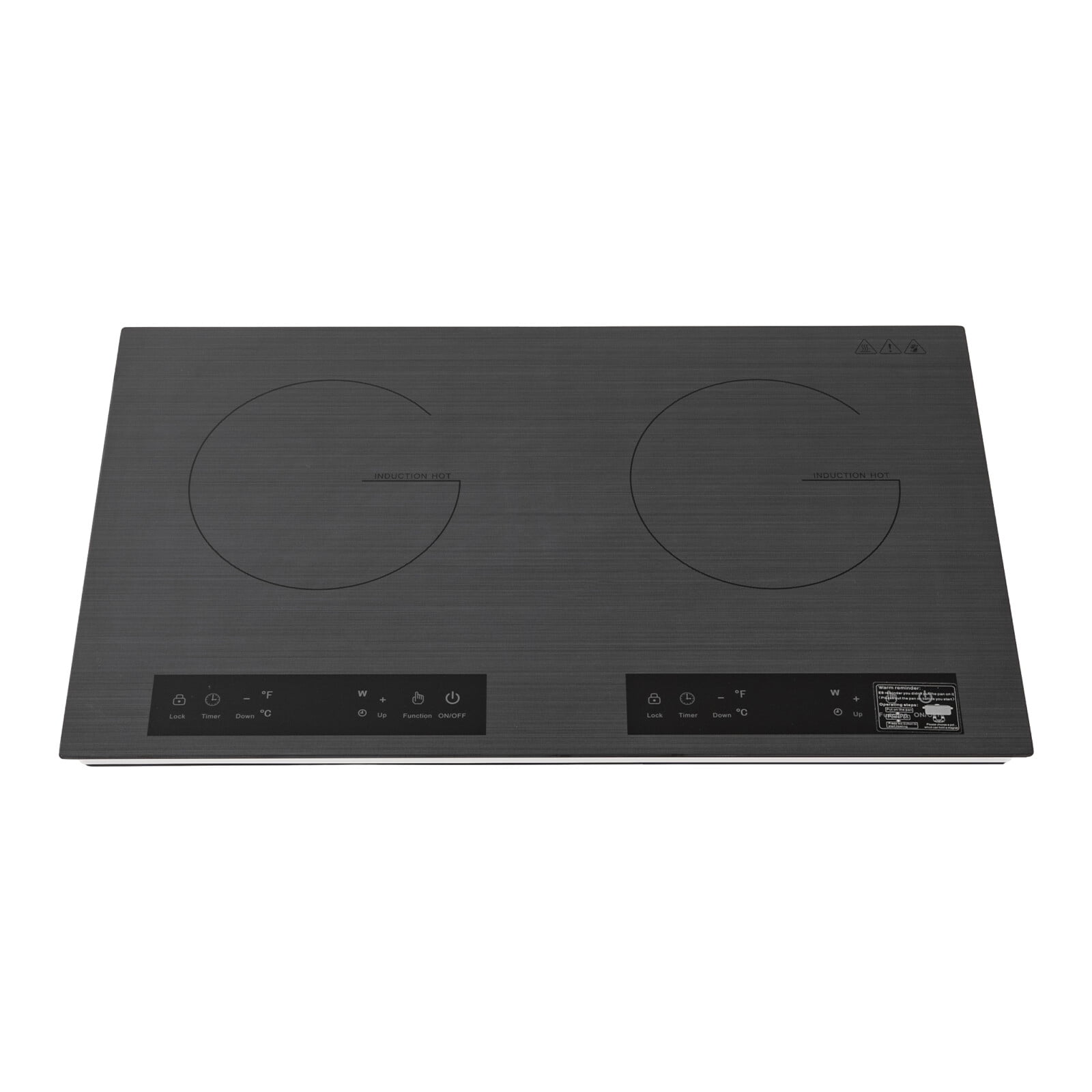 4000W Induction Cooktop, Portable Countertop Induction Cooker with 2 Burners, 9 Power Levels and Temperature Control for Home Kitchen