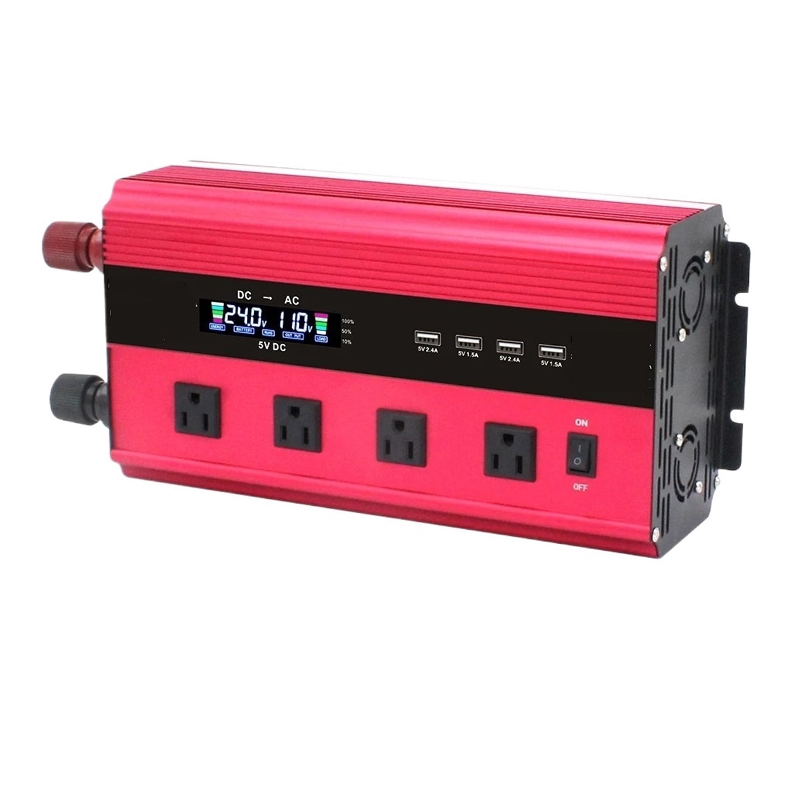 4000W Inverter DC12V AC110-130V Converter LCD Display Outdoor Camping Inversor ,Multiple Protections