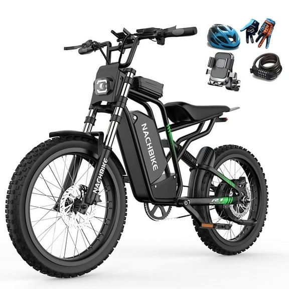 4000W(Peak) R1 Electric Dirt Bike for Adults,Max Speed 40MPH Electric Motorcycle with 60V/25AH Battery Ebike Bicycle 4-Piston Dual Hydraulic Brake,19x2.7"Tire Front/Rear Suspension
