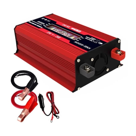 4000W Solar Power Inverter DC 12V to AC V/V Modified Pure Sine Wave Charge Converter Voltage Transformer Car Adapter ,Easy to Use