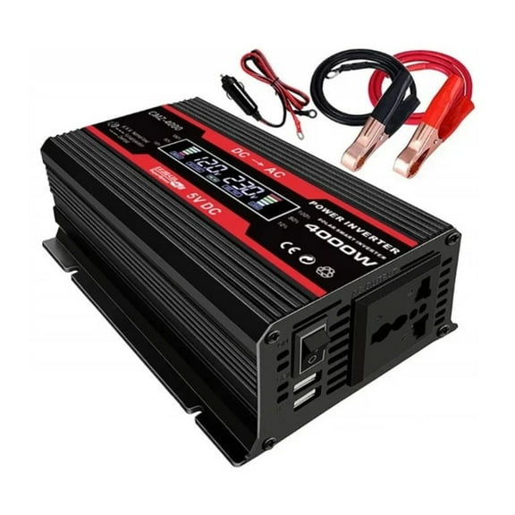 4000W Solar Power Inverter DC 12V to AC V/V Modified Pure Sine Wave Charge Converter Voltage Transformer Car Adapter ,High-efficiency Conversion