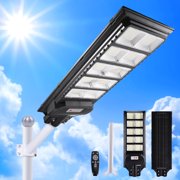 MUCH Solar Security Light 7800W IP67 Waterproof with Motion Sensor Remote Control Dusk to Dawn LED Outdoor Flood Lights 1 Pack