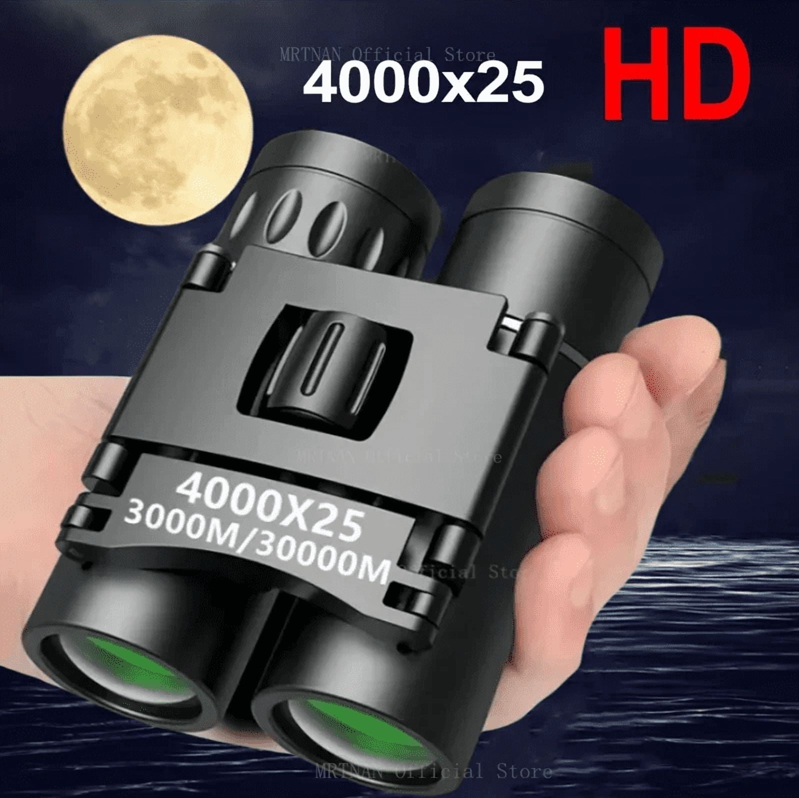 4000X25 Zoom HD Binoculars Telescope Powerful Portable Folding Long-Distance Vision Hunting Outdoor Camping Sports