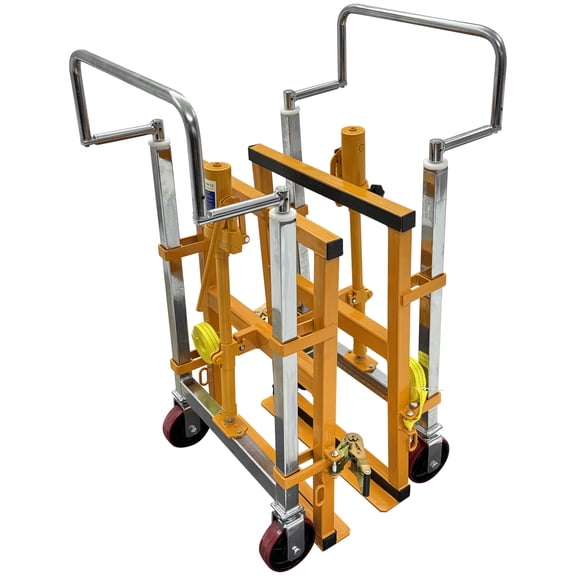 4000lbs Hydraulic Furniture Mover Machinery Mover Transporter 9.8in Lifting Height with Rubber Pad