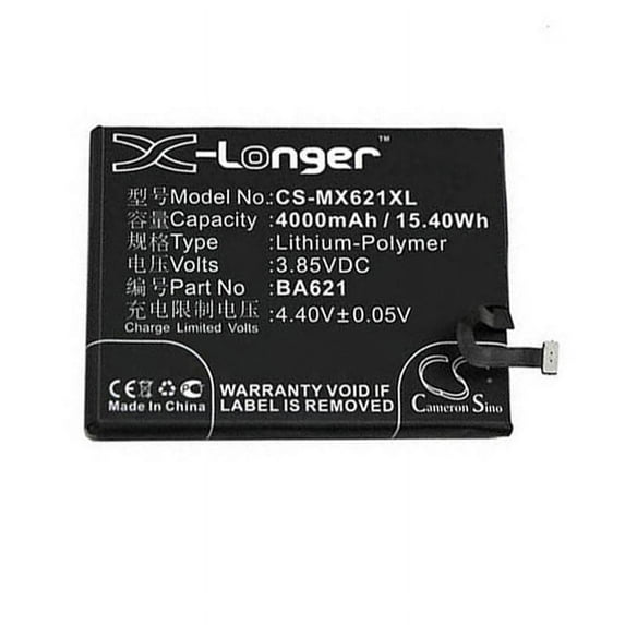 4000mAh BA621 Battery for Meizu M621Q M621C M5 Note M621M M5 Note Dual SIM Note 5 Meilan Note 5 M5 Note Dual SIM TD-LTE