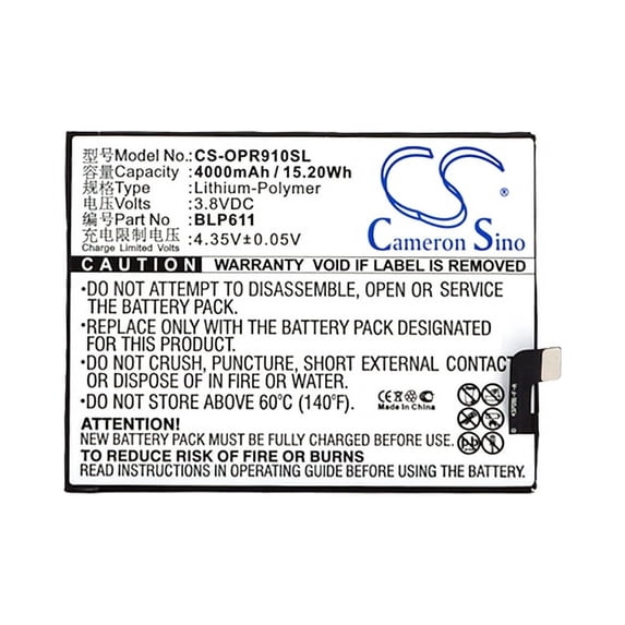 4000mAh BLP611 Battery for OPPO R9 Plusm A R9 Plustm R9 Plus Dual SIM R9 Plus