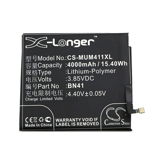 4000mAh BN41 BN41H BN41L Battery for Xiaomi Redmi Note 4 Note 4