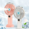 thumbnail image 1 of 4000mAh LCD Portable Handheld Spray Fan USB Rechargeable Mist Water Fan 5Speeds, 1 of 8