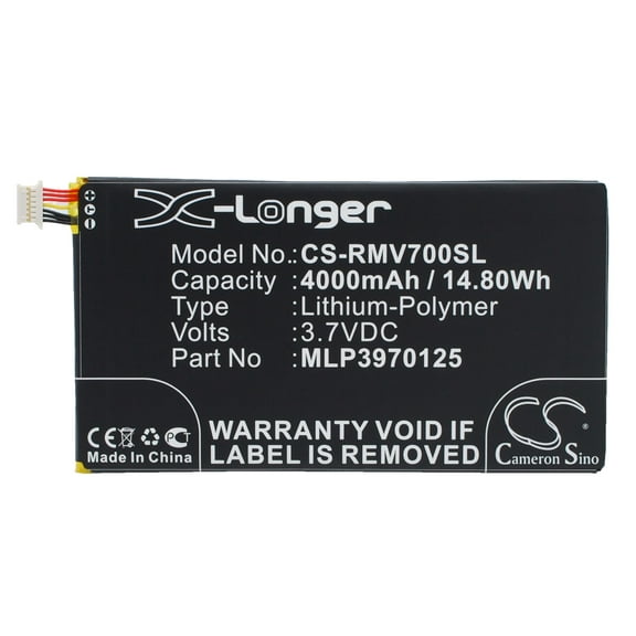 4000mAh MLP3970125 Battery for Verizon Ellipsis QMV7A 8GB Elipsis QMV7B Elipsis QMV7A 7in Ellipsis MV7A