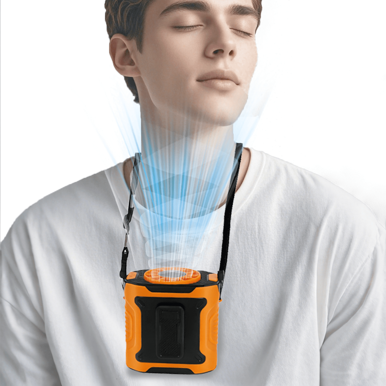 BreezeBuddy Wearable Neck Fan – Hands-Free Summer Cooling
