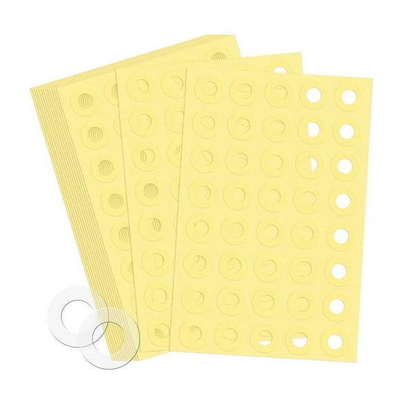 4000pcs Hole Punch Reinforcement Stickers, Self-Adhesive 1/4 Inch Diameter Loose-Leaf Binder Paper Hole Protectors Clear