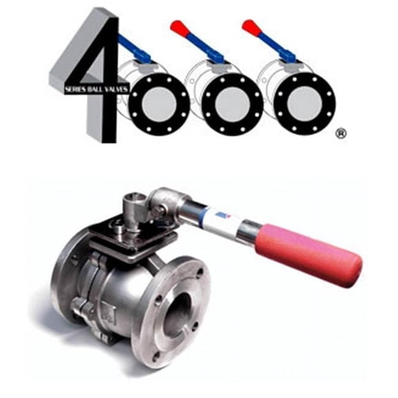 4001 4 4 in. 316 Stainless Steel Flanged Ball Valve
