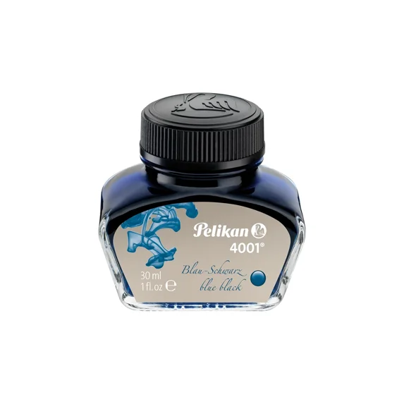 Pelikan 4001 Fountain Pen Ink, Blue Black, 30ml / 1 fl oz (301028)