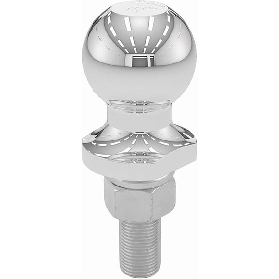 40015 Chrome Trailer Hitch Ball, 2,000 lbs, 1-7/8-Inch Diameter, 3/4 x 2-1/8-Inch Shank, Silver