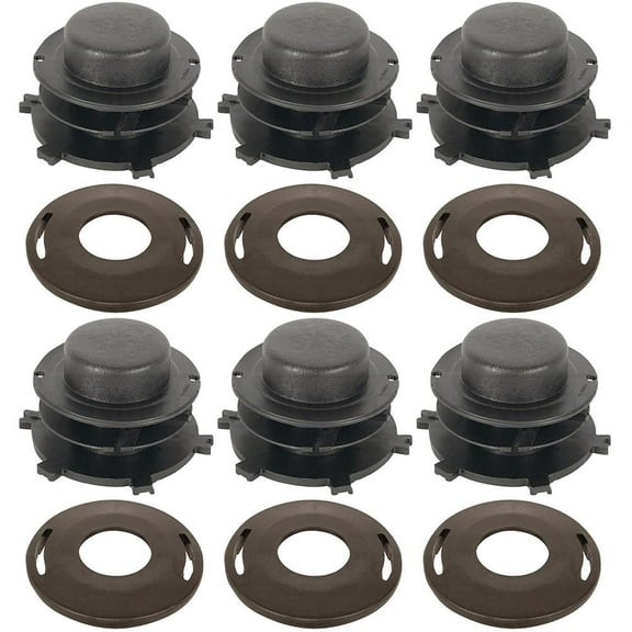 4002-713-3017 Qty 6: Trimmer Head Spool & Cap Cover Fits Stihl & FS-KM 100 100RX