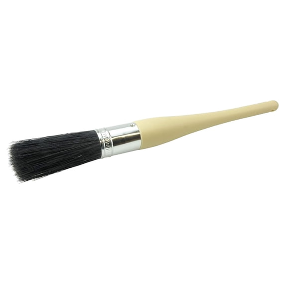 40021 1-1/16" Thickness, 2-1/2" Bristle Length, #10 Size, Black China Bristles, Chisel Trim, Professional Oval Sash With Plain Foam Handle