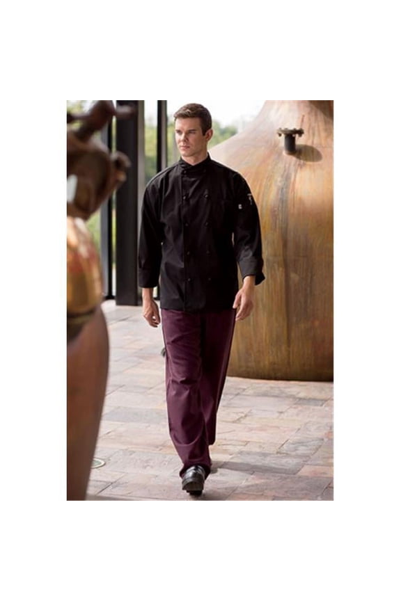 4003-6906 Baggy Pant Blk-Wine Houndstooth 2Xl