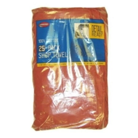 40048 Shop Detailing Towels, Red - Pack of 25