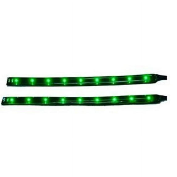 4005549 6 in. Twin Pack Flexible LED Bars Green