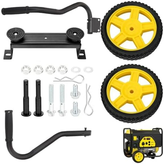 40065 Generator Wheel Kit for Champion 2800-4750-Watt Generators with Folding Handle and Never-Flat Tires$$Garden & Patio