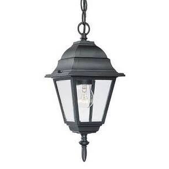 4006BK-Acclaim Lighting-Builders Choice - One Light Outdoor hanging Lantern Matte Black Finish with