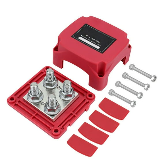 400A Red And Black M10 Stud Busbar Distribution Board For Automobiles And Ships
