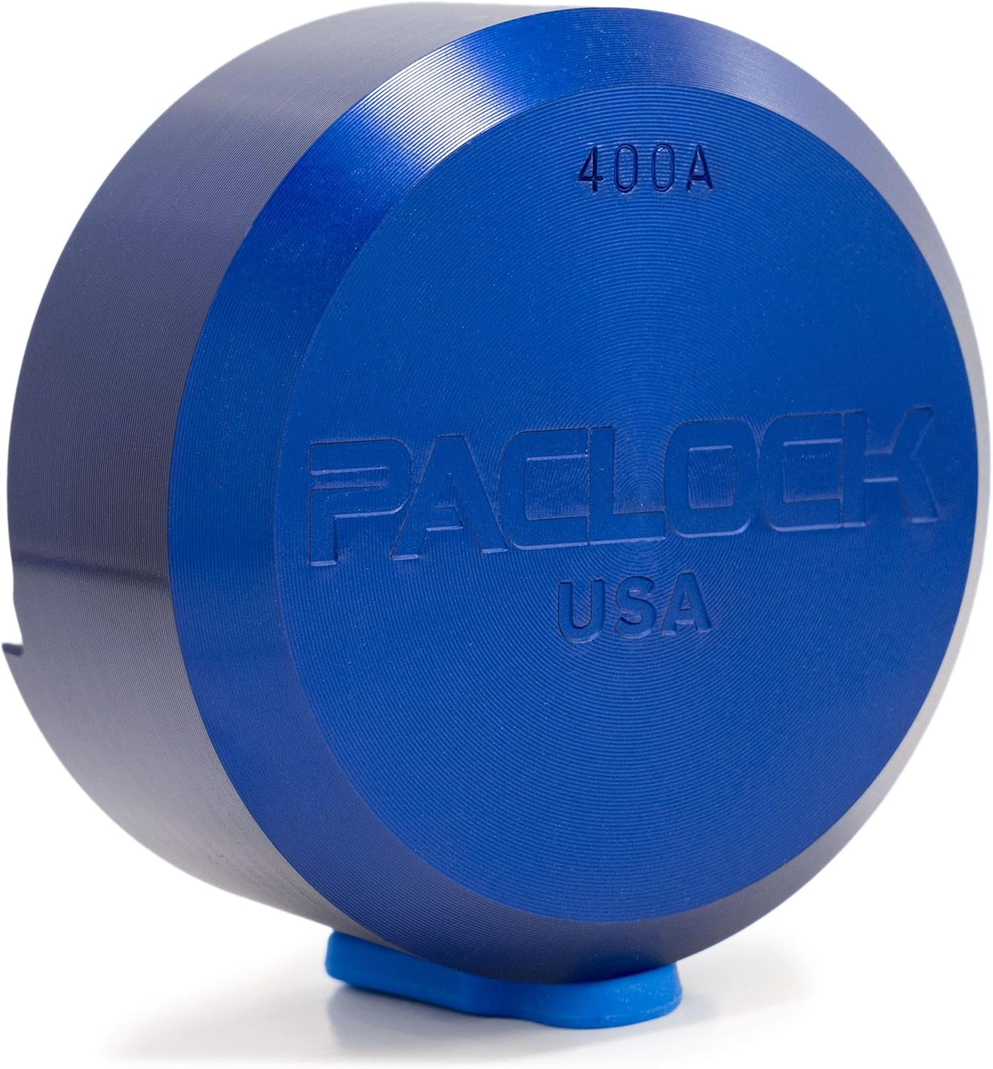 400A Series Padlock, Buy Act Compliant, Stepped Back Lock, Blue Anodized Aluminum, High Security