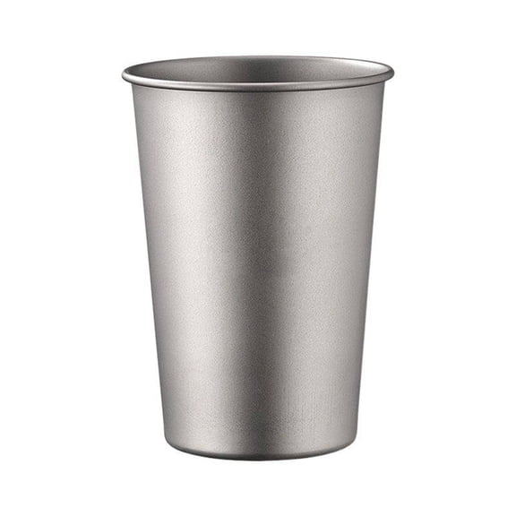 400ML Pure Titanium Beer Cup Single-Layer Ultralight Coffee Mug Stackable Portable Outdoor Camping Drinkware Equipment