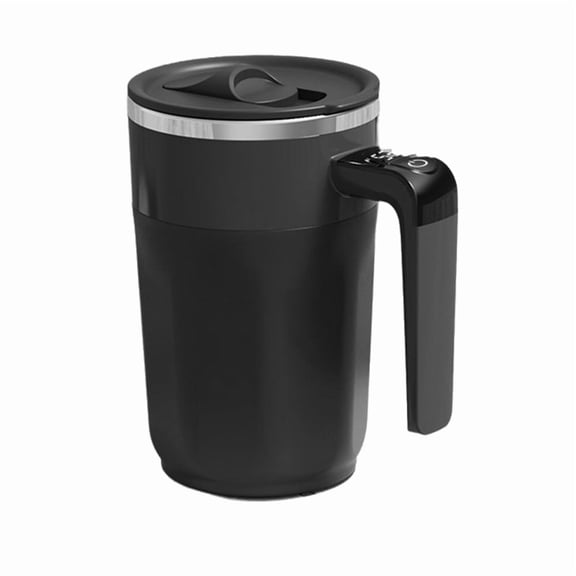 400ML Smart Mixing Cup LED Temperature Display Coffee Cup 316 Stainless Steel Magnetic Temperature Coffee Stirring Mug A