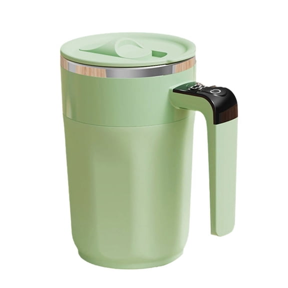 400ML Smart Mixing Cup LED Temperature Display Coffee Cup 316 Stainless Steel Magnetic Temperature Coffee Stirring Mug C