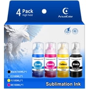 400ML Sublimation Ink Compatible for Epson Ecotank Printer ET2400 ET2803 ET4800, 4 Combo Pack